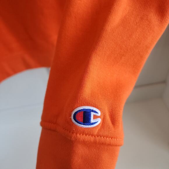 Champion Clemson University Tigers Logo Crewneck Collegiate Sweatshirt Men Small - Picture 5 of 6